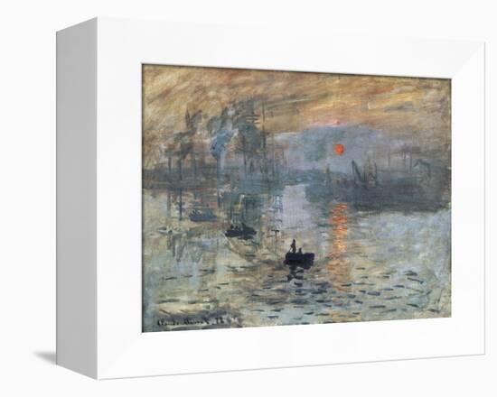 Impression, Sunrise-Claude Monet-Framed Stretched Canvas