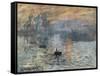 Impression, Sunrise-Claude Monet-Framed Stretched Canvas