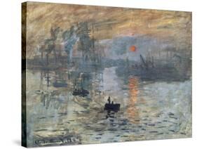 Impression, Sunrise-Claude Monet-Stretched Canvas