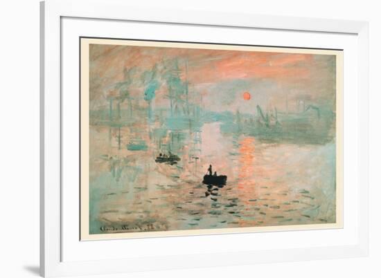 Impression Sunrise-Claude Monet-Framed Premium Giclee Print