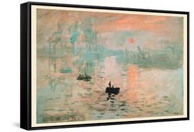 Impression Sunrise-Claude Monet-Framed Stretched Canvas