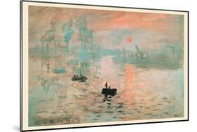 Impression Sunrise-Claude Monet-Mounted Art Print