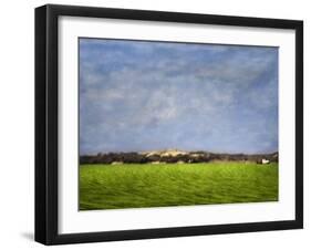 Impressionistic Harvest Field and Truck-Robert Cattan-Framed Photographic Print