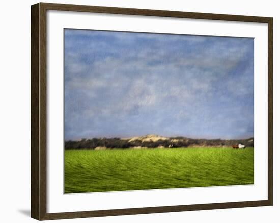 Impressionistic Harvest Field and Truck-Robert Cattan-Framed Photographic Print