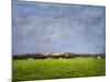 Impressionistic Harvest Field and Truck-Robert Cattan-Mounted Photographic Print