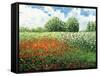 Impressionists Garden-Kevin Dodds-Framed Stretched Canvas