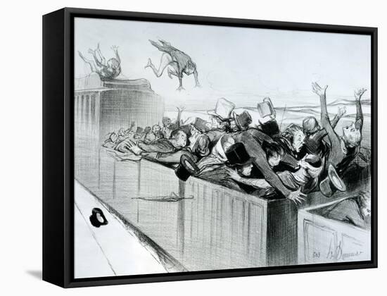 Impressions Et Compressions De Voyage-Honore Daumier-Framed Stretched Canvas