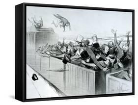 Impressions Et Compressions De Voyage-Honore Daumier-Framed Stretched Canvas