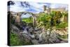 Impressive Ancient Bridge and Castle Vulci - Lazio, Italy-Maugli-l-Stretched Canvas