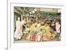 Impressive Market Display-null-Framed Art Print