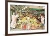 Impressive Market Display-null-Framed Art Print