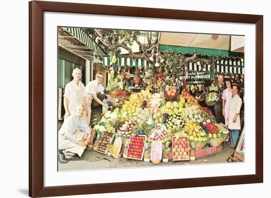 Impressive Market Display-null-Framed Art Print