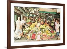 Impressive Market Display-null-Framed Art Print