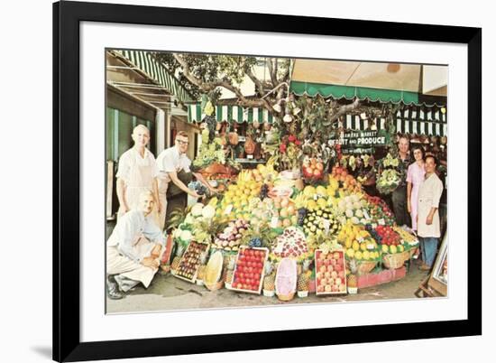 Impressive Market Display-null-Framed Art Print