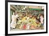 Impressive Market Display-null-Framed Art Print