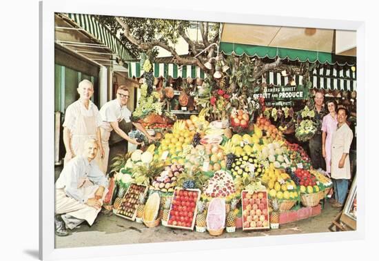 Impressive Market Display-null-Framed Art Print