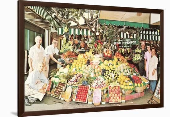 Impressive Market Display-null-Framed Art Print