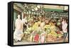 Impressive Market Display-null-Framed Stretched Canvas