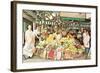 Impressive Market Display-null-Framed Art Print