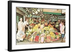 Impressive Market Display-null-Framed Art Print