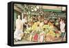 Impressive Market Display-null-Framed Stretched Canvas