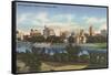 Impressive Skyline, Dayton-null-Framed Stretched Canvas