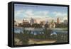 Impressive Skyline, Dayton-null-Framed Stretched Canvas