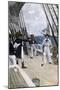 Impressment of an American Sailor by a British Naval Officer-null-Mounted Giclee Print