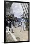 Impressment of an American Sailor by a British Naval Officer-null-Framed Giclee Print