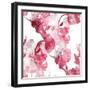 Imprints Wild Tropical Orchids. Hand Painted Seamless Pattern. Digital Drawing and Watercolor Textu-Liia Chevnenko-Framed Art Print