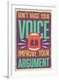 Improve Your Argument-Vintage Vector Studio-Framed Premium Giclee Print