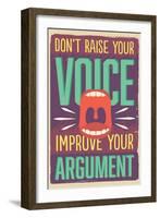 Improve Your Argument-Vintage Vector Studio-Framed Art Print