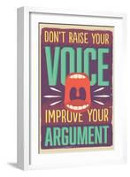 Improve Your Argument-Vintage Vector Studio-Framed Art Print