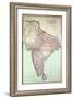 Improved Map of India Published in London 1820-null-Framed Giclee Print