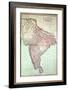 Improved Map of India Published in London 1820-null-Framed Giclee Print