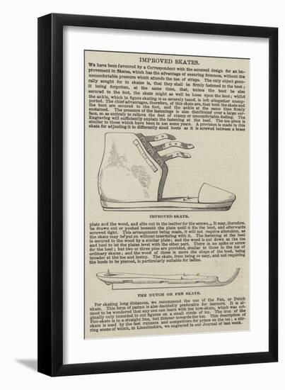 Improved Skates-null-Framed Giclee Print