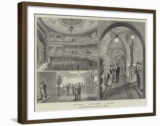 Improvements at the Criterion Theatre-Frank Watkins-Framed Giclee Print