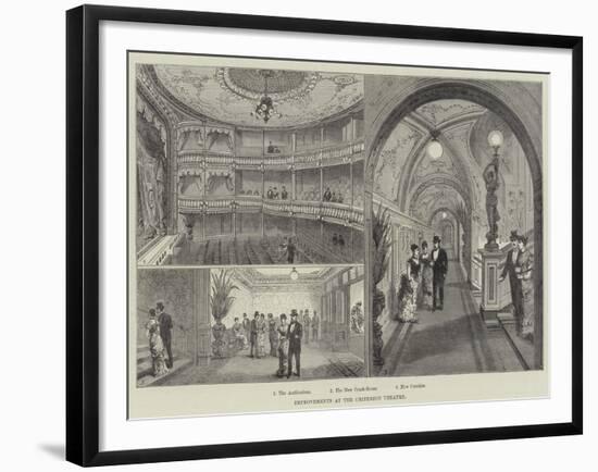 Improvements at the Criterion Theatre-Frank Watkins-Framed Giclee Print