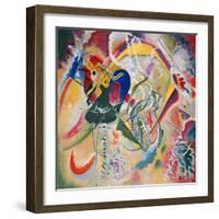 Improvisation 35, 1914 (Oil on Canvas)-Wassily Kandinsky-Framed Giclee Print