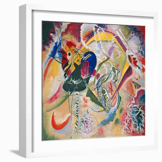 Improvisation 35, 1914 (Oil on Canvas)-Wassily Kandinsky-Framed Giclee Print