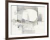 Improvisation I Gray Crop-Mike Schick-Framed Art Print