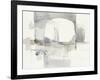 Improvisation I Gray Crop-Mike Schick-Framed Art Print