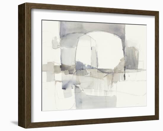 Improvisation I Gray Crop-Mike Schick-Framed Art Print