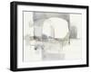 Improvisation I Gray Crop-Mike Schick-Framed Art Print