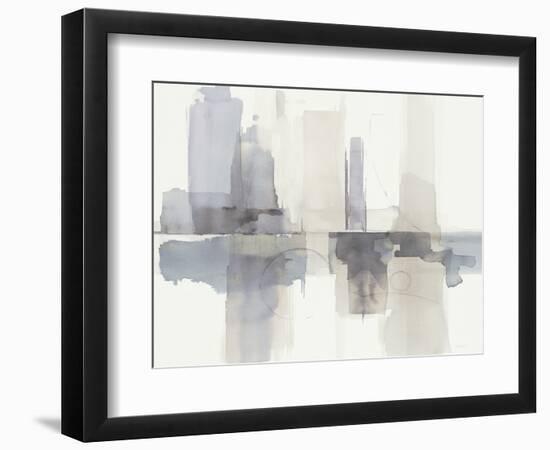 Improvisation II Gray Crop-Mike Schick-Framed Art Print