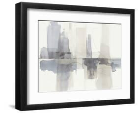 Improvisation II Gray Crop-Mike Schick-Framed Art Print