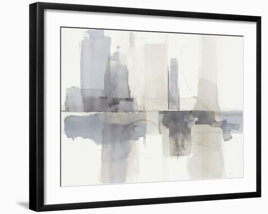 Improvisation II Gray Crop-Mike Schick-Framed Art Print