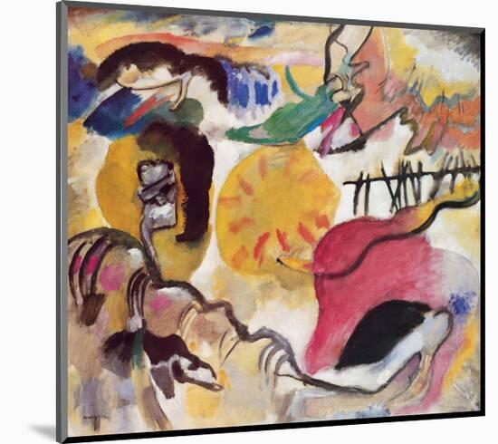 Improvisation No. 27 (The Garden of Love), c.1912-Wassily Kandinsky-Mounted Premium Giclee Print