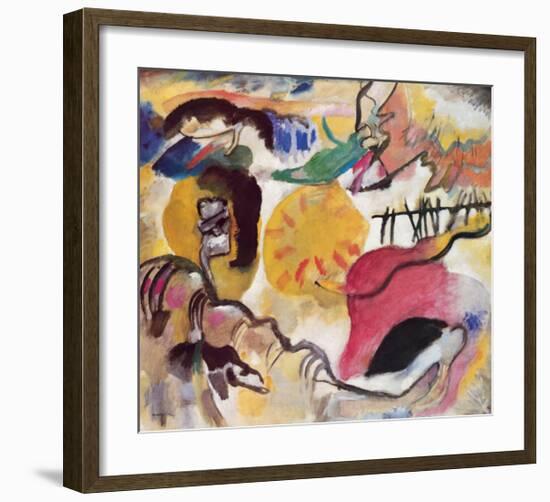 Improvisation No. 27 (The Garden of Love), c.1912-Wassily Kandinsky-Framed Premium Giclee Print