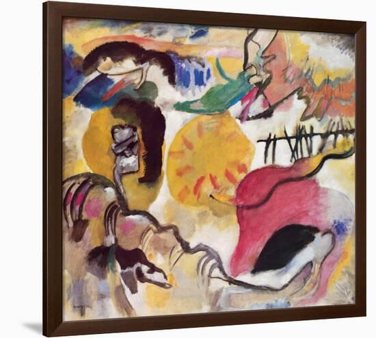 Improvisation No. 27 (The Garden of Love), c.1912-Wassily Kandinsky-Framed Premium Giclee Print